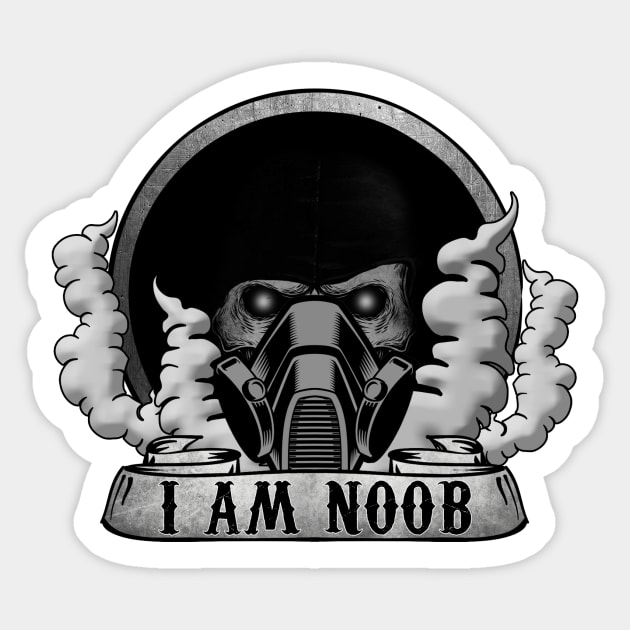NOOB SAIBOT THE SHADOW NINJA Sticker by theanomalius_merch